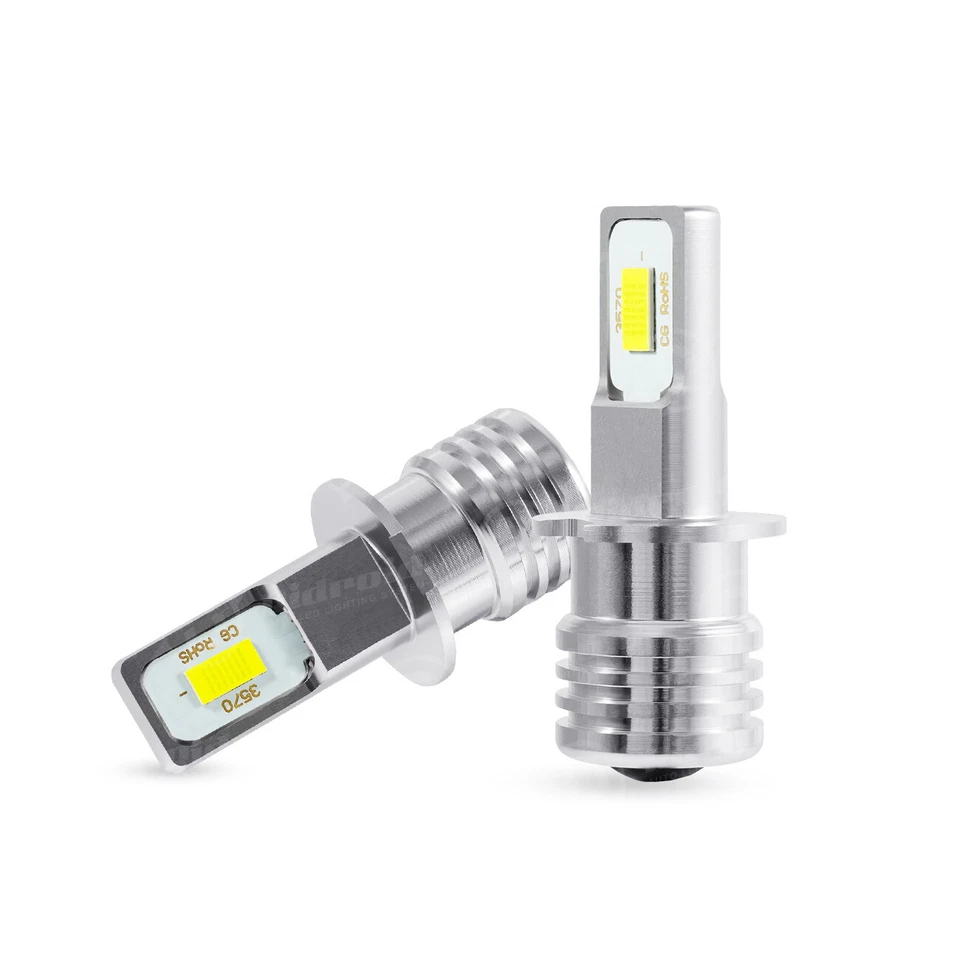 2PCS H3 LED HEADLIGHT CONVERSION CAR BULBS KIT 3000K XENON FOG Lamp Bulbs Yellow - Image 2 of 4