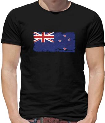 Neuseeland Flagge Herren T-Shirt - Kiwi - Neuseeland - Flaggen - Land - Gummistiefel