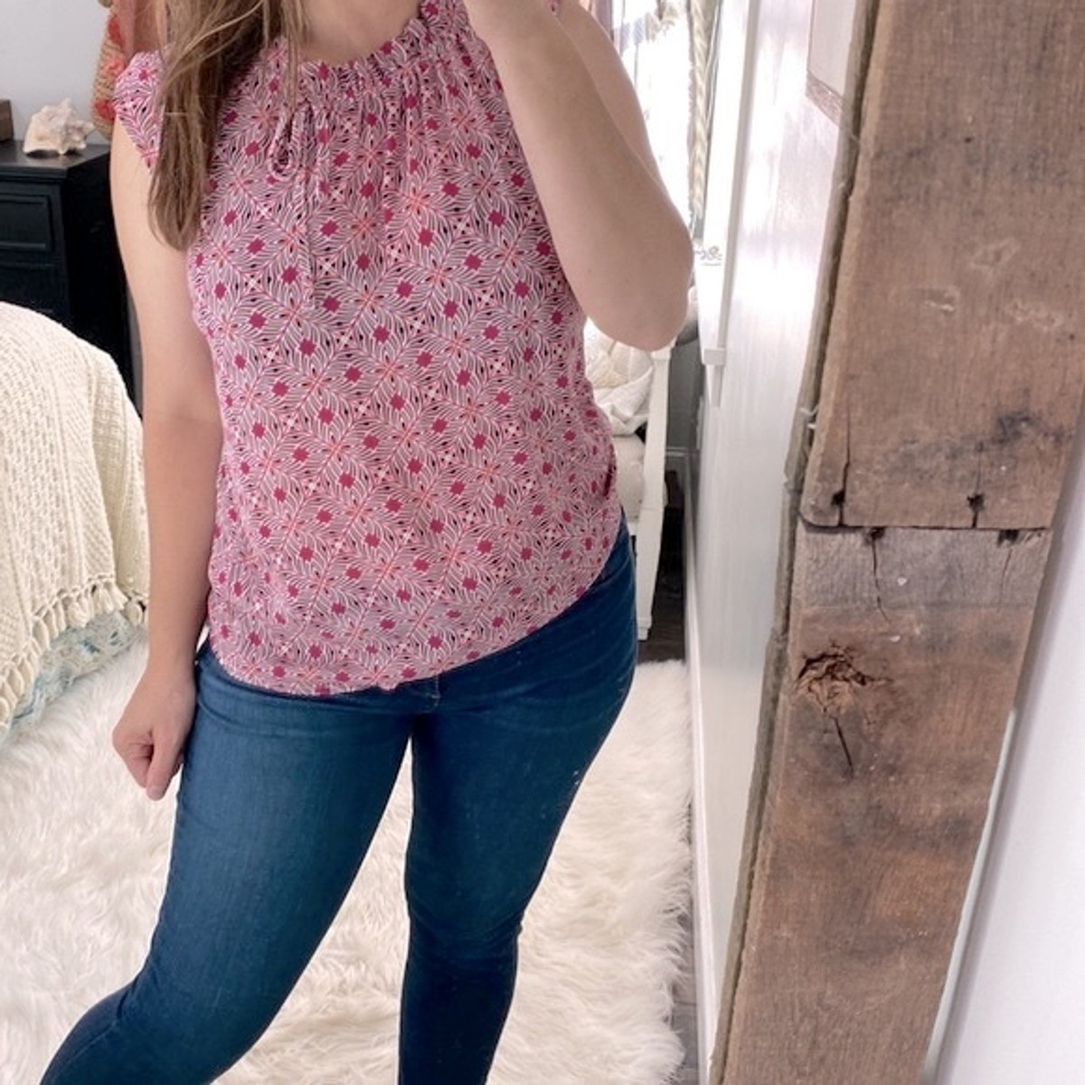 Worthington size medium sleeveless pink top | eBay