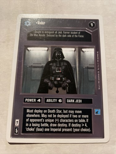 Star Wars CCG - 1995 - Vader Unlimited - 2-Spieler-Set neuwertig!! ANGEBOTE AKZEPTIERT - Bild 2 von 4