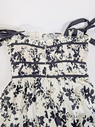 En Saison Vivi Eyelet Floral Print Midi Dress Size S NWT Cottagecore Ascot Fairy - Bild 3 von 11