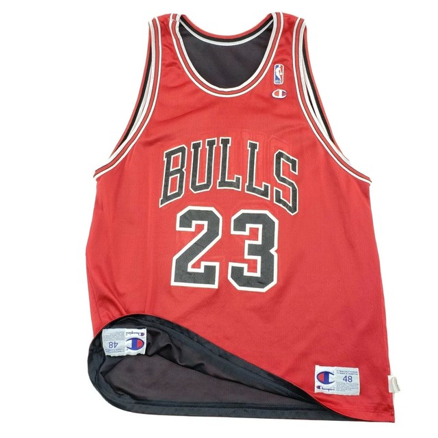 Vintage REVERSIBLE Champion Michael Jordan Chicago Bulls Jersey 48 XL