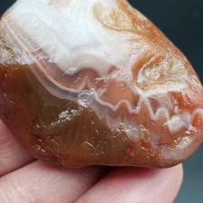 2.82 OZ KILLER WATERWASHED TUBER LAKE SUPERIOR AGATE GEMSTONE