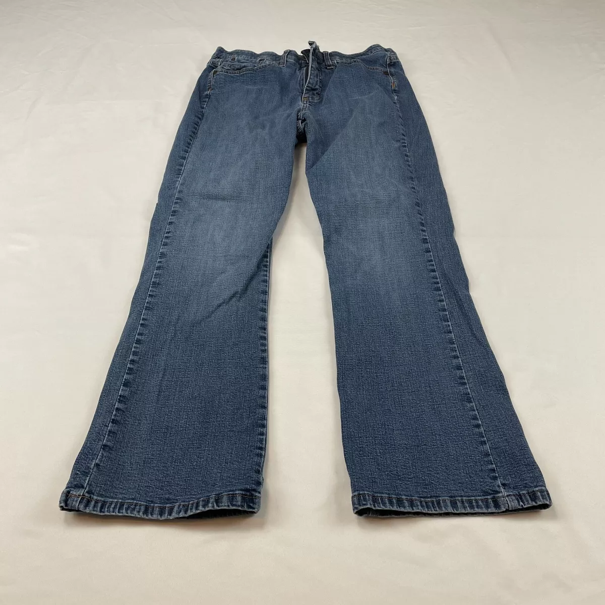 Lee Jeans Womens 29x28 Blue Denim Comfort Waistband Medium Wash Mid Rise  Ladies