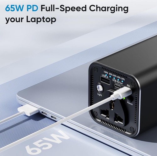 Laptop Power Bank with AC Outlet, 31200mAh 120W Portabale External Battery Pack - Picture 2 of 7