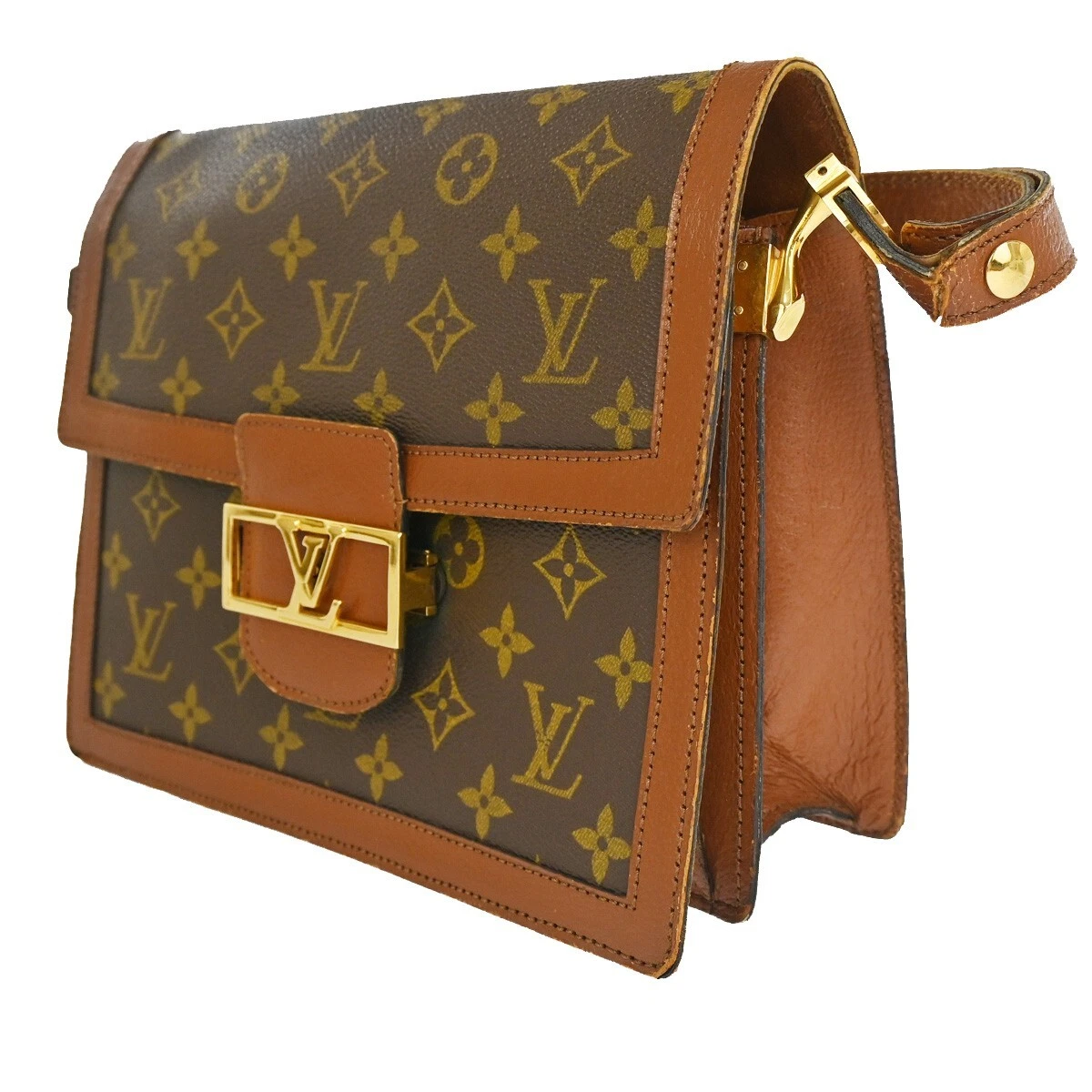 LOUIS VUITTONI Sac Dauphine Shoulder Bag Monogram Leather Brown