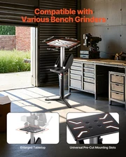 Bench Grinder Stand Bench Grinder Floor Pedestal 5-Level Height Adjustable