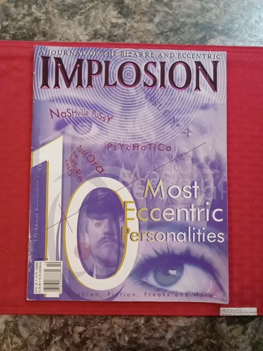 IMPLOSION mag #10 1999 Top 10 Eccentric People WEIRD Art Fashion Video RARE VG - Picture 1 of 13