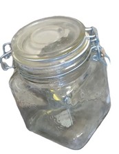 Classic Square Glass Apothecary Jar Set