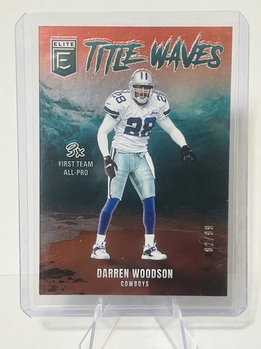 2025 Donruss Football Elite Darren Woodson Title Waves /99 #3 Cowboys!