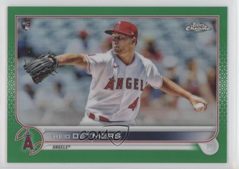 2022 Topps Chrome Green Refractor 1/99 Reid Detmers #79 Rookie RC 0go8