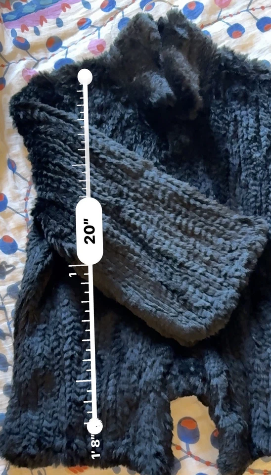 Max Studio специальный выпуск винтажный кроличий мех куртка средний - Изображение 3 из 4