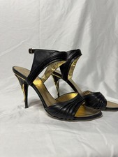 ESCADA X Vintage Black and Gold Heels