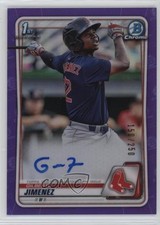 2020 Bowman Chrome Prospect Purple Refractor 150/250 Gilberto Jimenez Auto 09yc