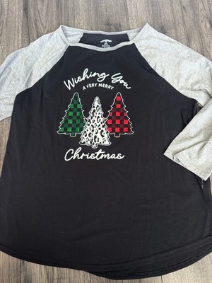 Holiday Time Size Large (worn once fits more like M) - Baseball Style Xmas Tee