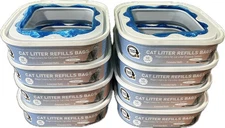 8 Pack Cat Litter Refill Bags