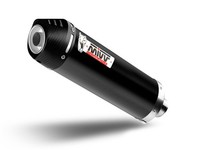 Mivv STR-1 Schwarzer EDELSTAHL-SCHALLDÄMPFER FÜR Moto Morini 649 Seiemmezzo ST