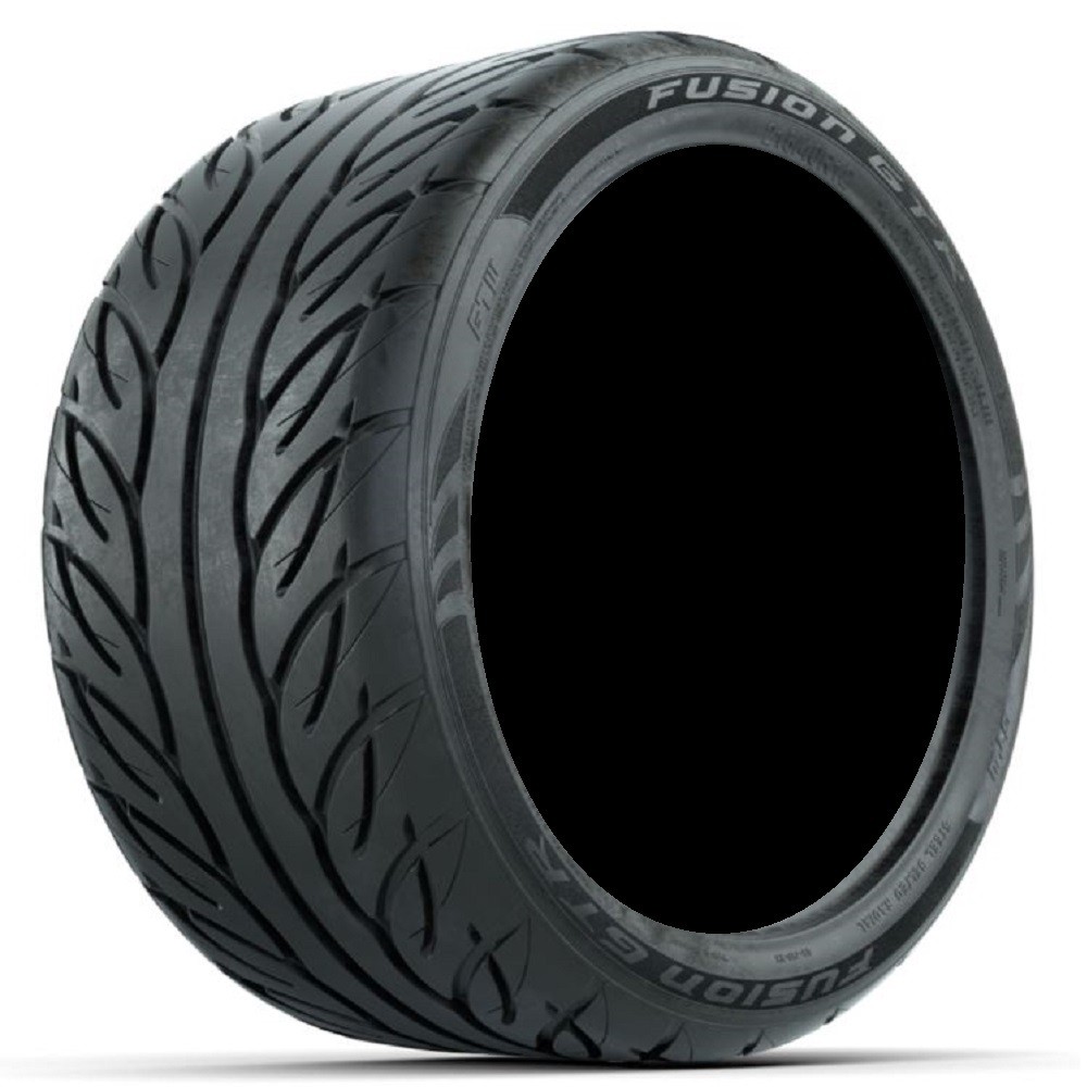 LSI Casino 14" Golf Wheels Black 255x45 Fusion GTR Tires E-Z-GO & Club Car