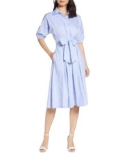 Eliza J Short Sleeve Shirt Dress