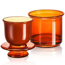 Butter Crock Elegant Crystal Glass French Dish for Fresh Spreadable Keeper