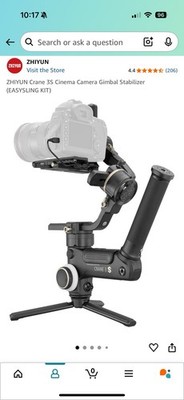 Crane 3S Camera Gimbal Stabilizer and SmallRig FX3/FX30 Hawklock Camera Cage