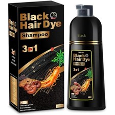 Shampoo Para Cubrir Canas Cabello negro Hierbas Naturales Brillo Y Crecimi