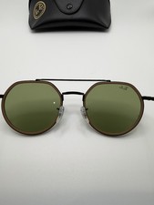 Ray-Ban RB 3765 Black / Green Crystal Standard 92794E Size 53 Sunglasses