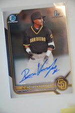 2022 Bowman Rosman Verdugo Chrome Auto  CPA-RV Padres