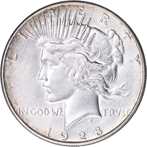 1928-S $1 Peace Silver Dollar ~ AU Details