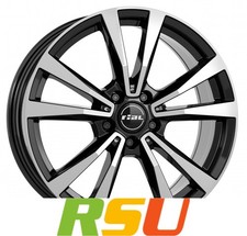 Rial M12 diamant-schwarz frontpoliert 8x18" ET38 LK5 112 ML 66.5 Alufelgen 18...