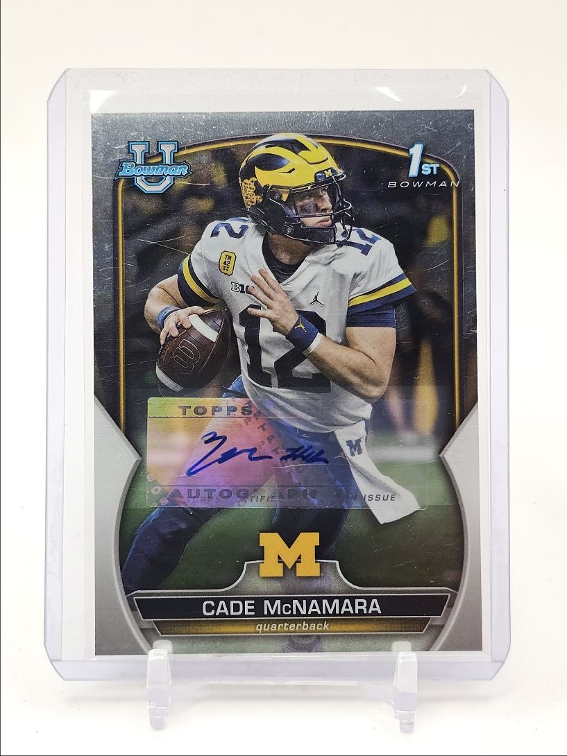 CADE MCNAMARA 2022 BOWMAN UNIVERSITY CHROME 1ST AUTOGRAPH AUTO Q3562