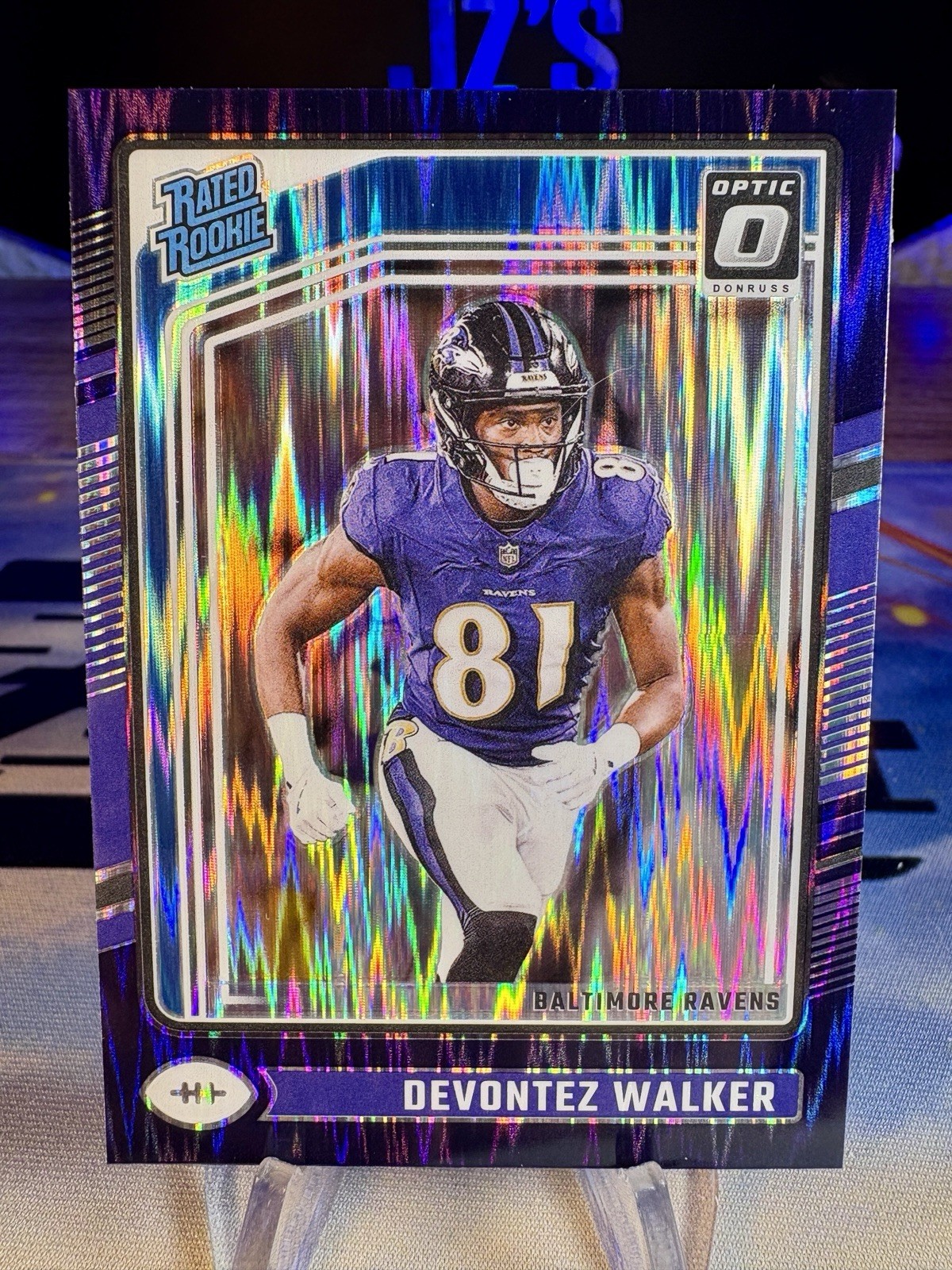 2024 Devontez Walker Panini Donruss Optic Purple Shock Prizm Rated Rookie #228