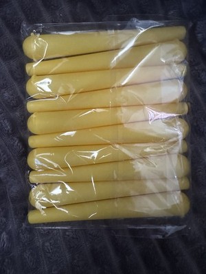 10x Joint Case Hülle Tube Vorratsröhrchen Aufbewahrung Kunststoff Gelb Neu OVP