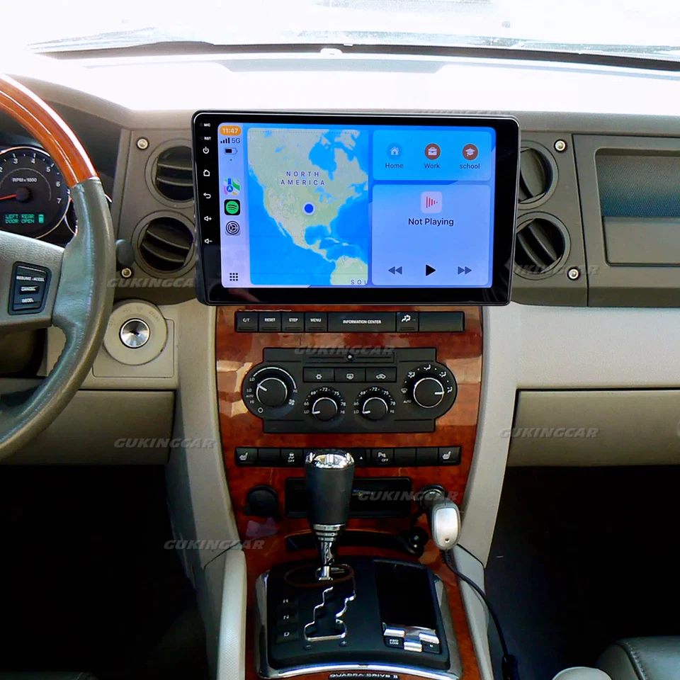 64G FOR 2006-2007 Jeep CommandeR Android14 CarPlay Car Stereo Radio GPS Navi Foto 3 de 4