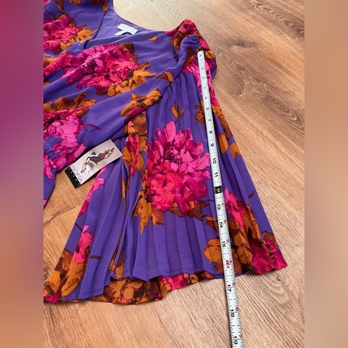 Sofia Jeans Damen Blumen Rüschen Bluse Top 3XL Akkordeonärmel V-Ausschnitt NEU Neu mit Etikett - Bild 11 von 11