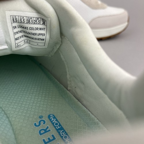 Skechers Sunny Street White Low Top Sneakers Casual Trainers Shoes EU38.5 UK5.5 - Picture 8 of 10