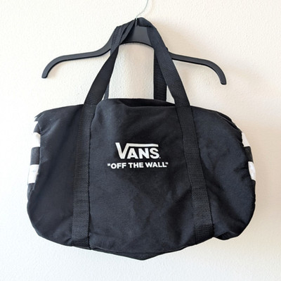 Vans Off The Wall Black/White Checkerboard Duffel Bag - No Crossbody strap