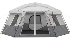 17' X 15' Person Instant Hexagon Cabin Tent Sleeps 11 204.00 x 180.00 x 2.00 NEW