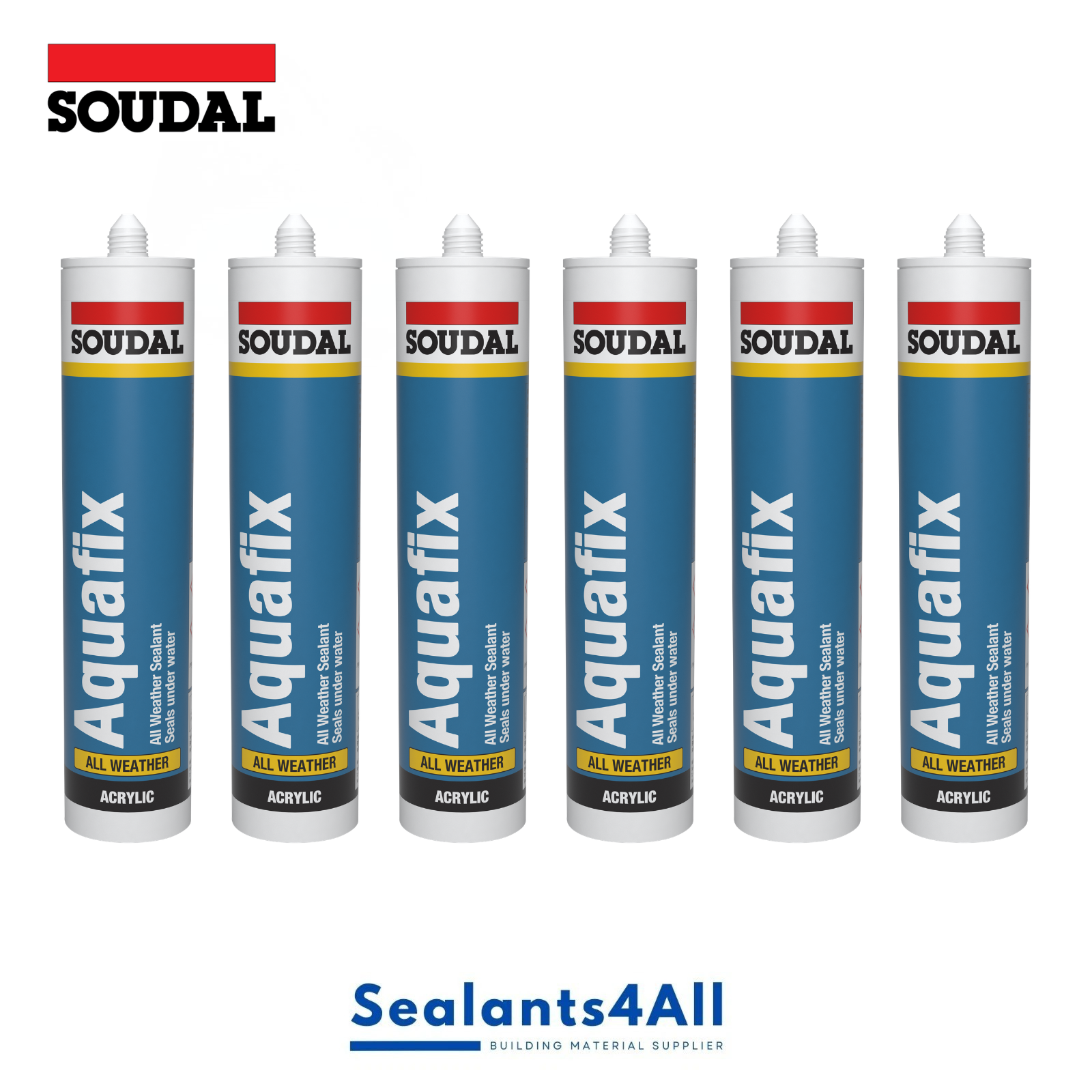 Soudal Aquafix All Weather Sealant Clear Seals Underwater 300ml x 3 - Image 10
