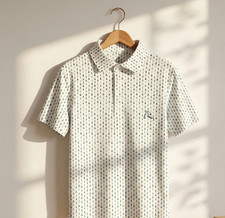 New Rhoback  The tannenbaum Men's Short Sleeve Performance Polo 76