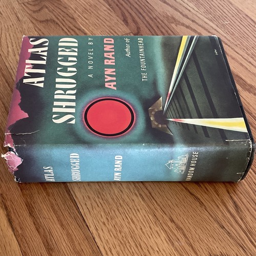 Atlas Shrugged Book Ayn Rand 1957 Facsimile Edition 8C97 $29.95 Jacket - Picture 2 of 8