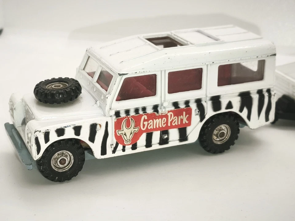 SAFARI LAND ROVER + ANIMAL TRAILER  1/36 CORGI GS31 GIFT SET GT BRITAIN VON 1976 - Bild 2 von 4