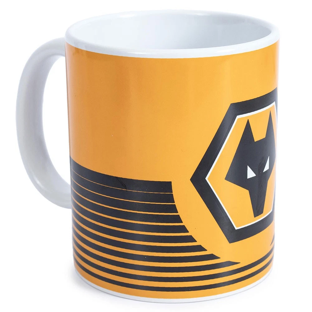 Regalo personalizzato – grande Wolverhampton Wanderers tazza, motivo: football club, bianco) – qualsiasi nome/messaggio personalizzato, motivo: The Wolves