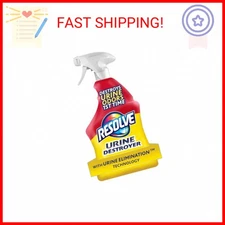 Resolve Urine Destroyer Spray Stain & Odor Remover, Transparent, No Flavor, 32 F