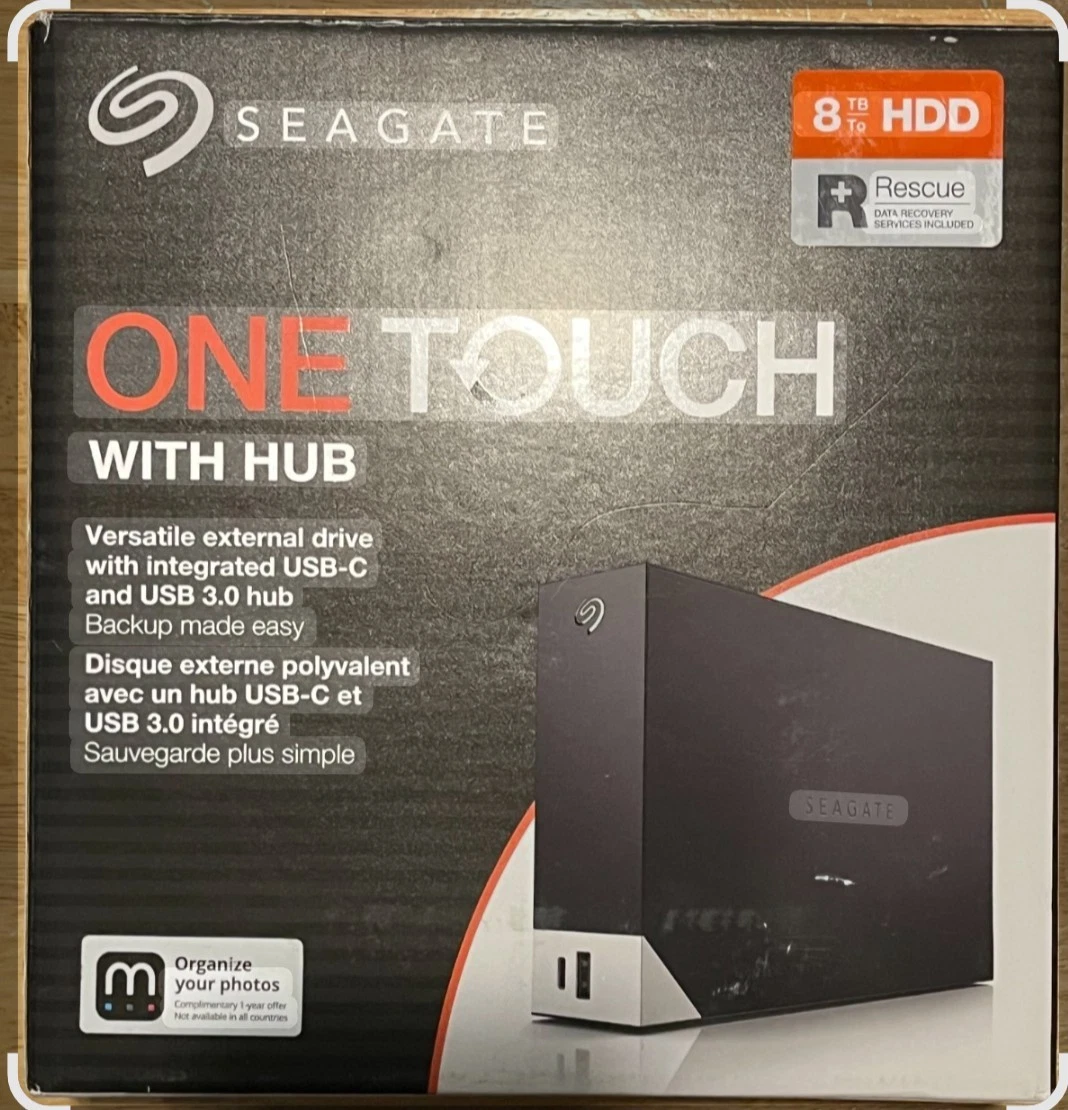 Seagate 128 MB Cache External Hard Disk Drives 8 TB Storage