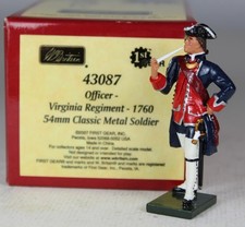 BRITAINS The Redcoats-Officer Virginia Regiment 1760 Set 43087