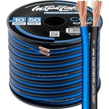 Install Link 10 AWG Gauge Speaker Wire Cable 50 Feet Stereo Car or Home Theat...