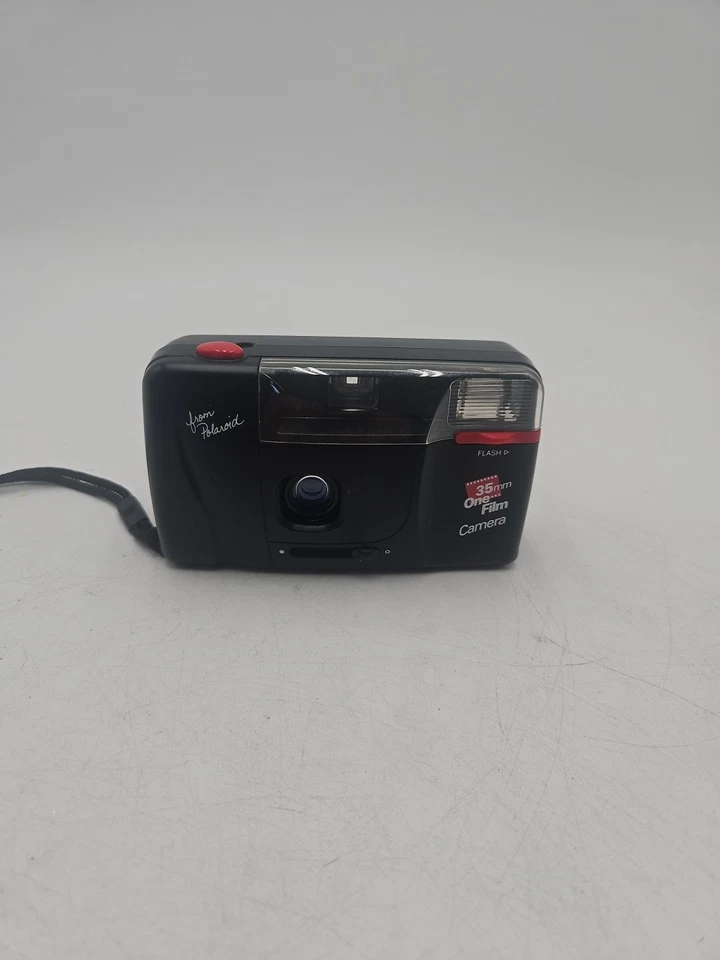 Polaroid 35mm One Film Black Built in Flash Auto Focus Point & Shoot Camera - Image 2 of 4