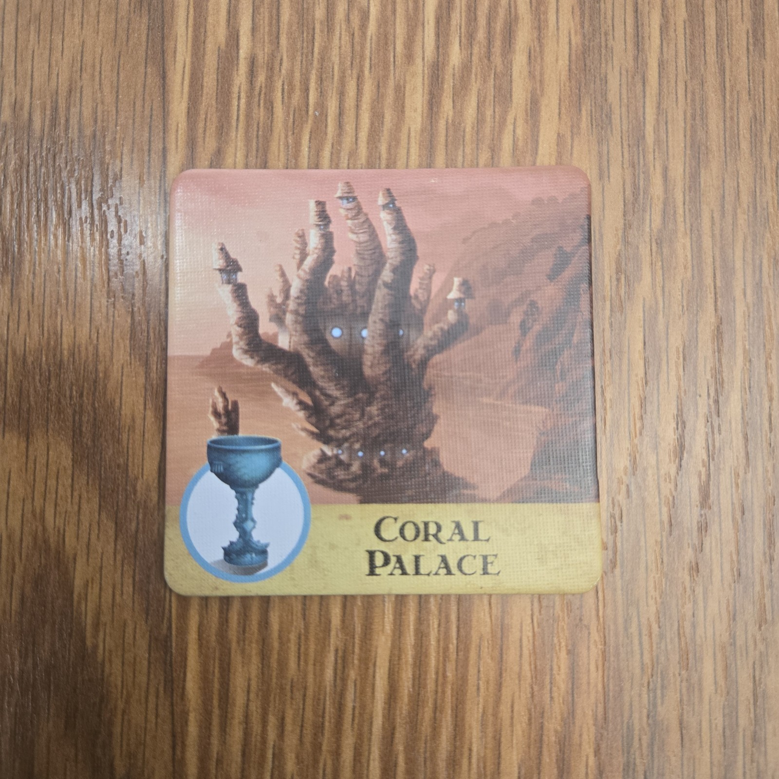 Forbidden Island Game Replacement Coral Palace Tile