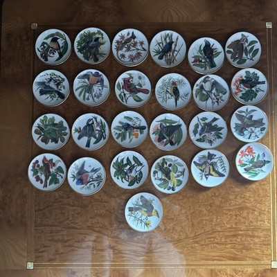 Franklin Porcelain Sammelteller  Songbirds of the World 25 Stück 